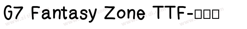 G7 Fantasy Zone TTF字体转换